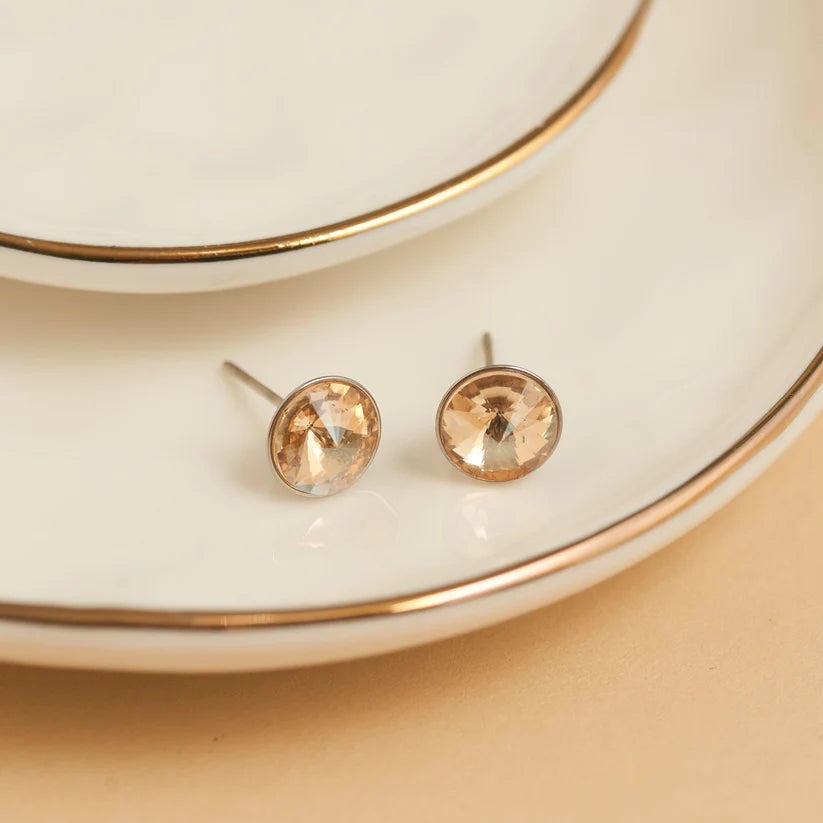 Rivoli Crystal Stud Earrings