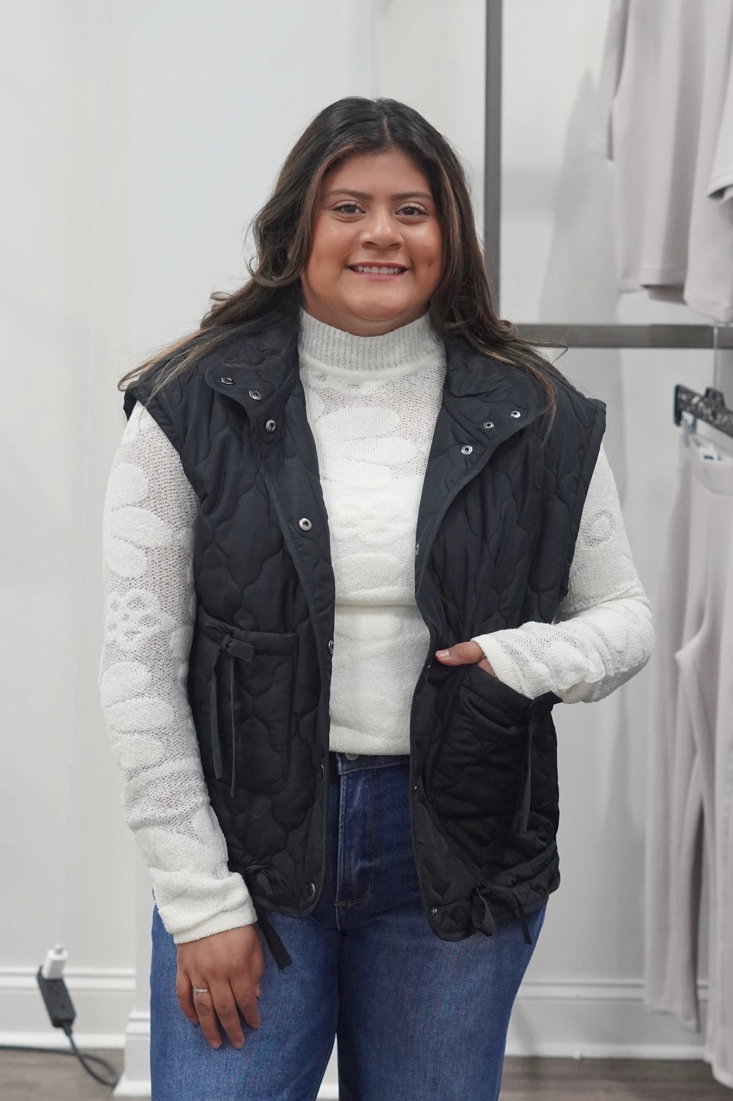 Floral Fitted Sweater Top