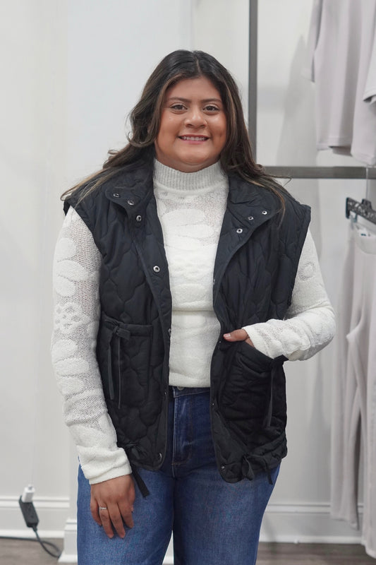 Floral Fitted Sweater Top