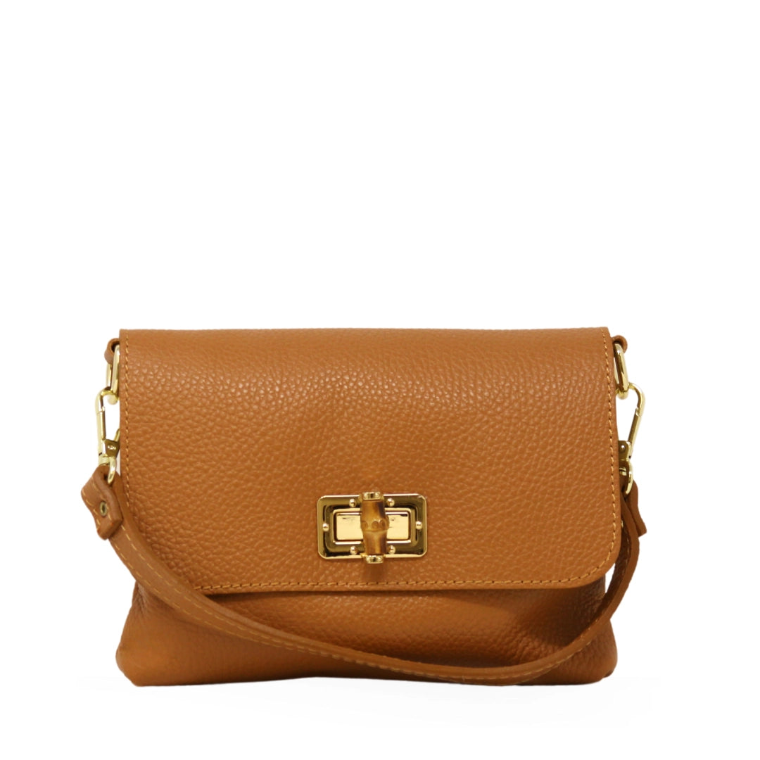 Genuine Italian Leather Clutch and Crossbody Bag