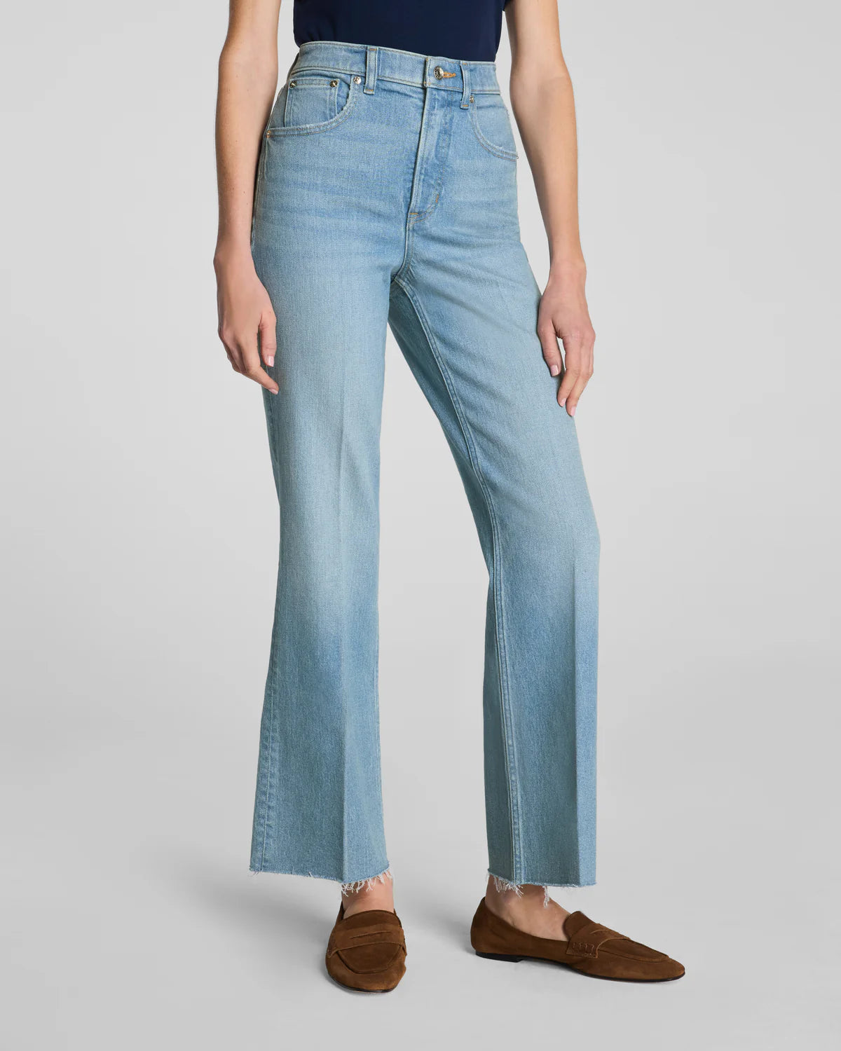 Spanx Authentic 360 Raw Hem Kick Flare Jeans