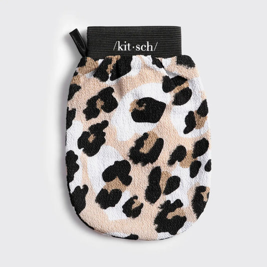 leapord exfoliating glove