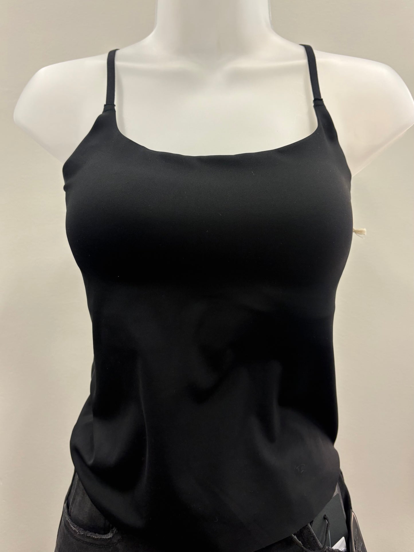 Padded Black Back Lace Cami