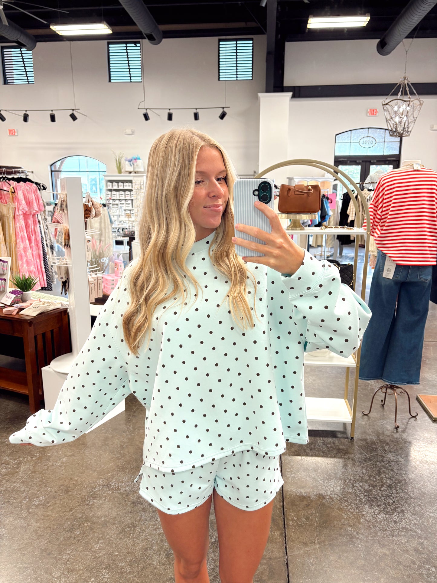 Bluebell Polka Dot Shorts