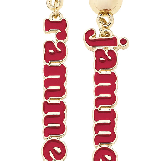 Collegiate Enamel Earrings