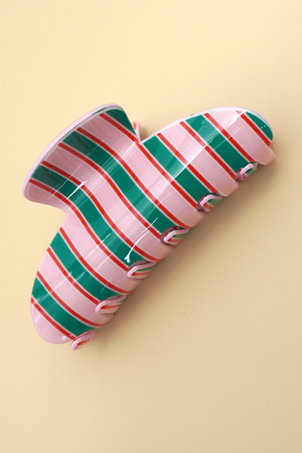 Striped Hair Clip