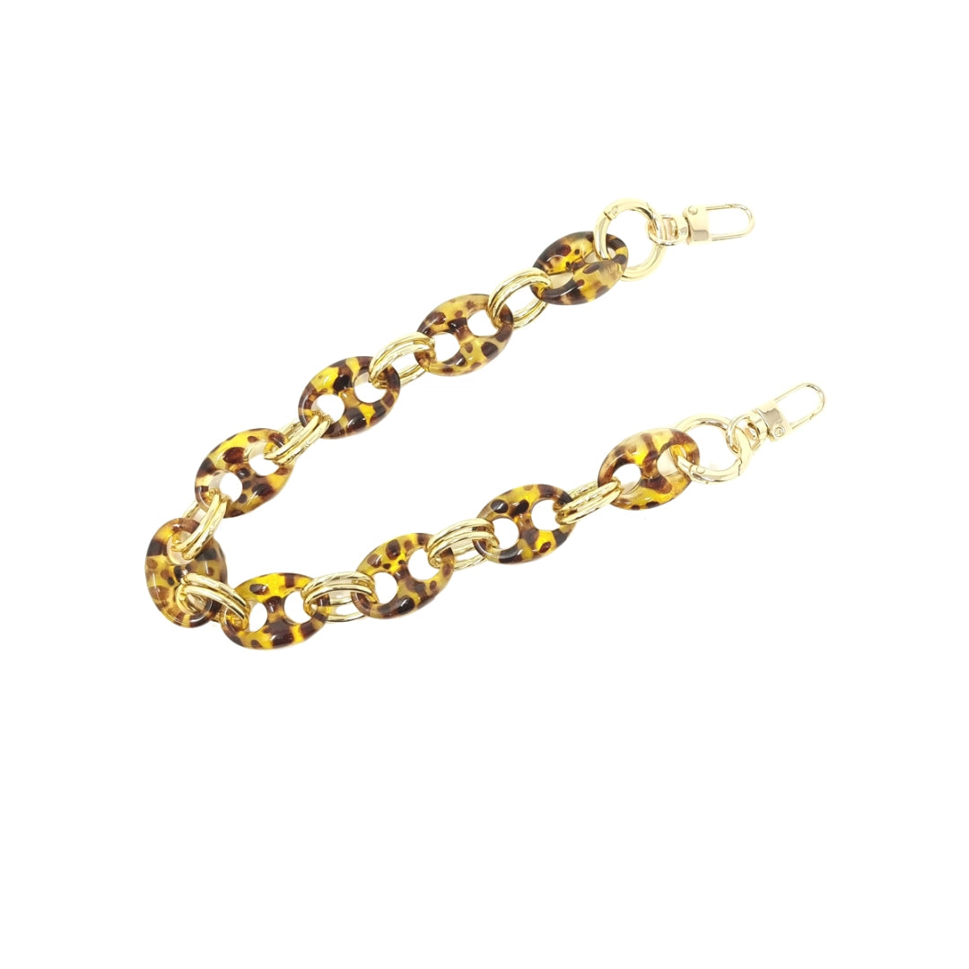 Brown Tortoise Purse Chain