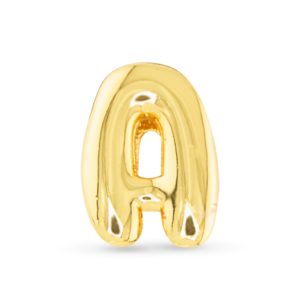 Amanda Blue Initial Necklace Charm, Gold, Initial "A"