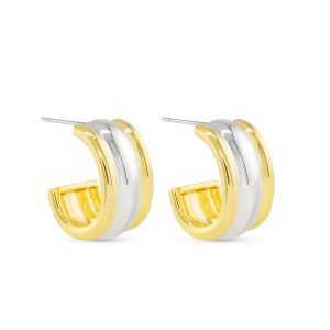 Gold and Silver Fiona Earrings