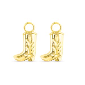 Gold Cowboy Boot Earring Charm