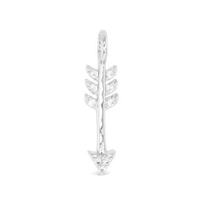 Silver Arrow Charm, Sterling Silver Dipped