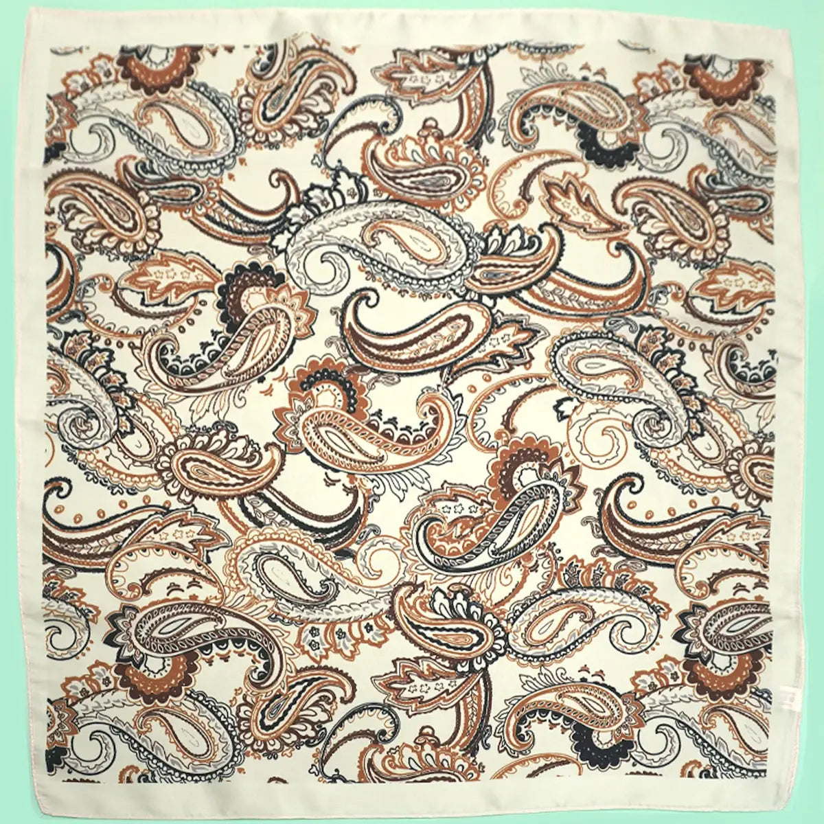 Paisley Pink Silky Feel Bandana Scarf