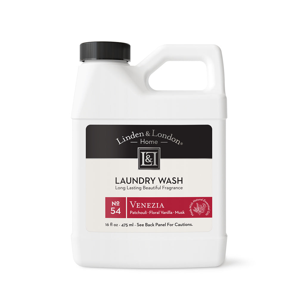 Venezia laundry wash 16 ounces: patchouli, floral vanilla, musk