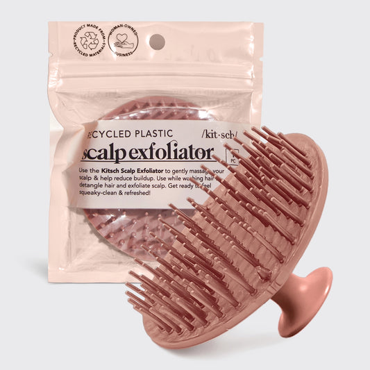 Soft, flexible bristles for a gentle scalp massage
Help reduce buildup 
Can be used wet or dry, great for distributing shampoo or styling products through hair
Suitable for most hair types textures
Made with recycled materials, this must-have hair tool is kind on your scalp the environment!