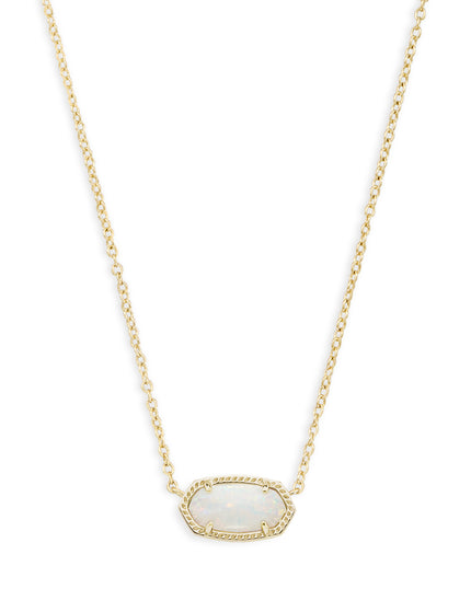 Kendra Scott Elisa Necklace Gold White Opal
