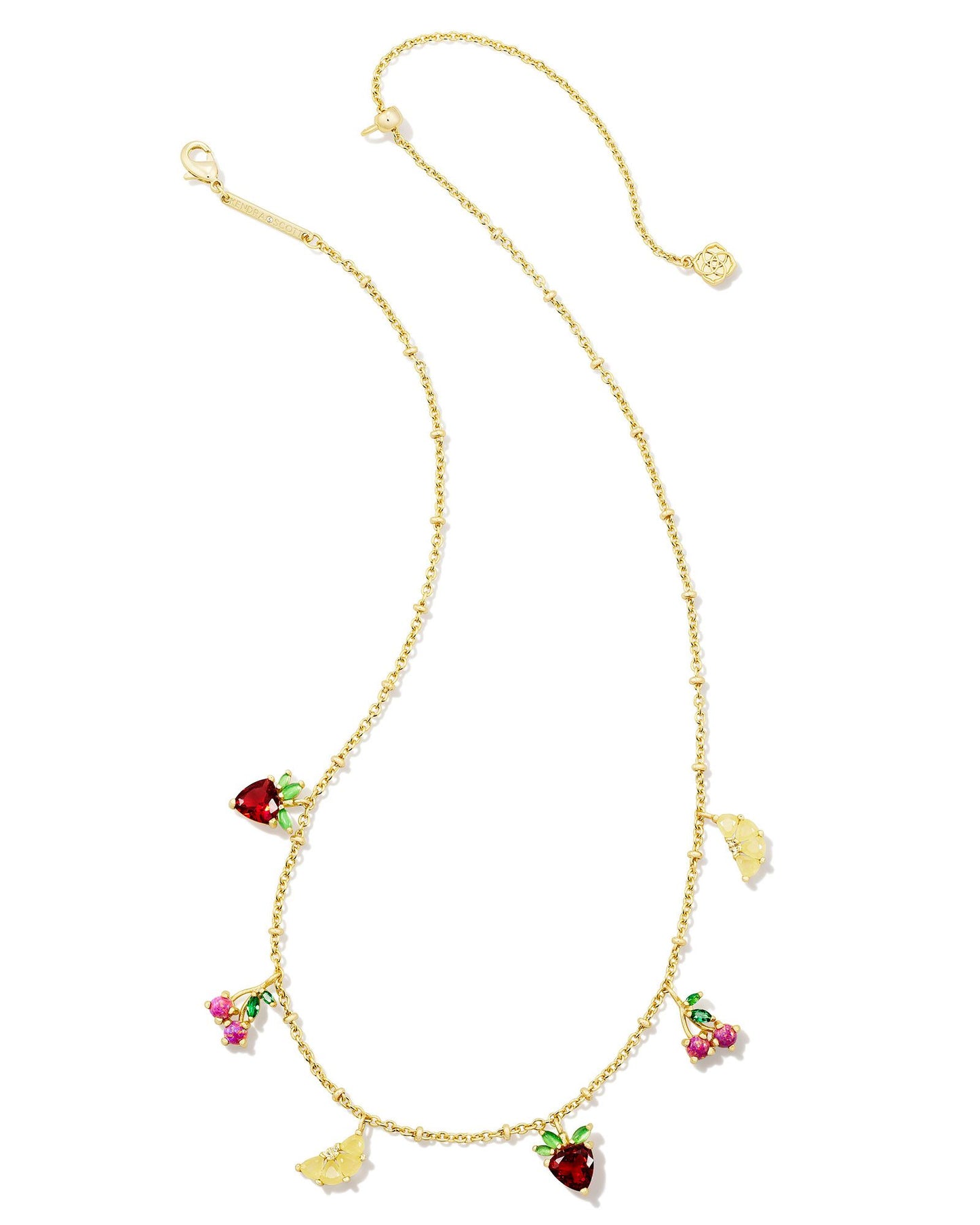 Kendra Scott Fruit Strand Necklace Gold Multi Mix