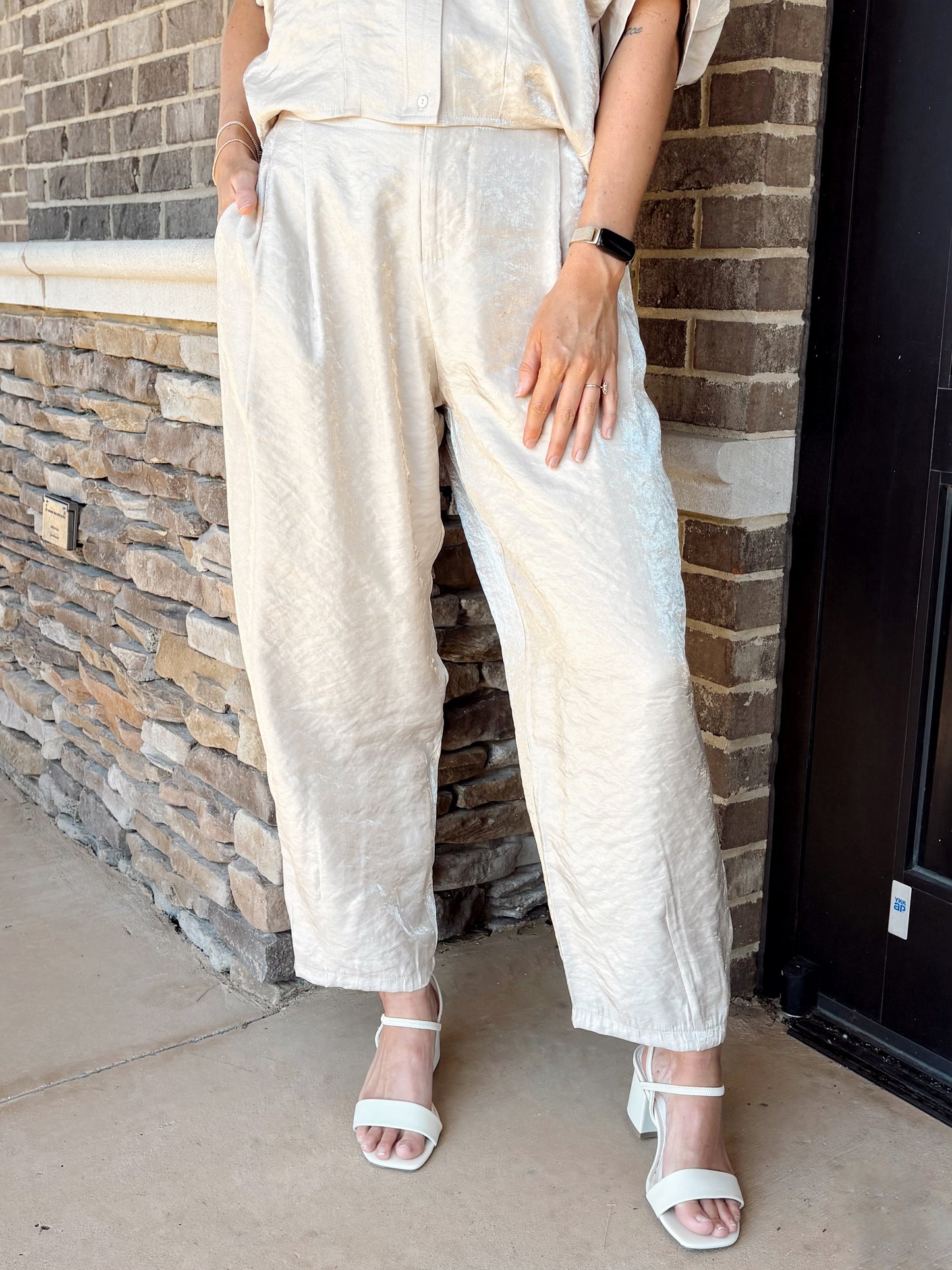Autumn Pleated Barrel Pants