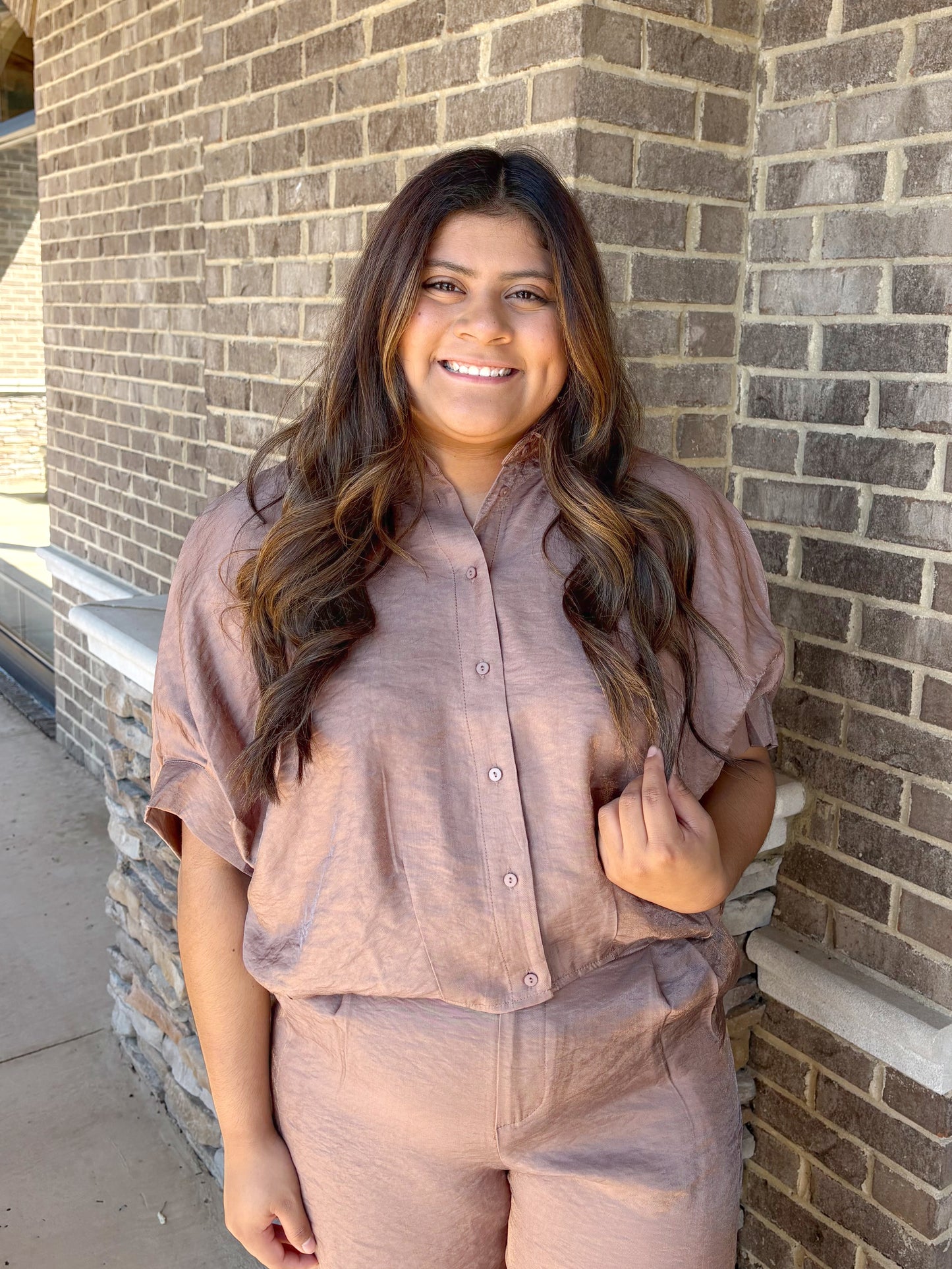 Autumn Button Down Top