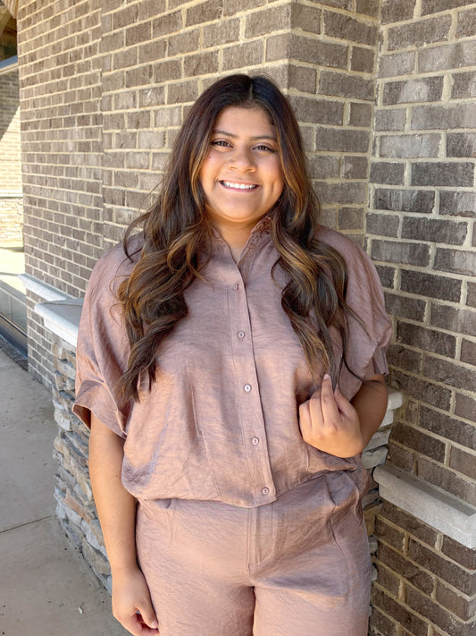 Autumn Button Down Top