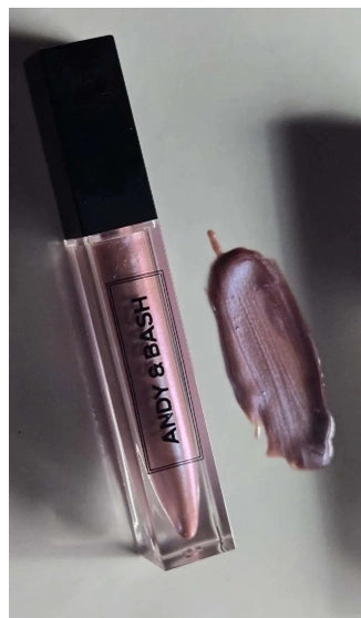 Shiny Purple Lighted Wand Lipgloss With Mirror