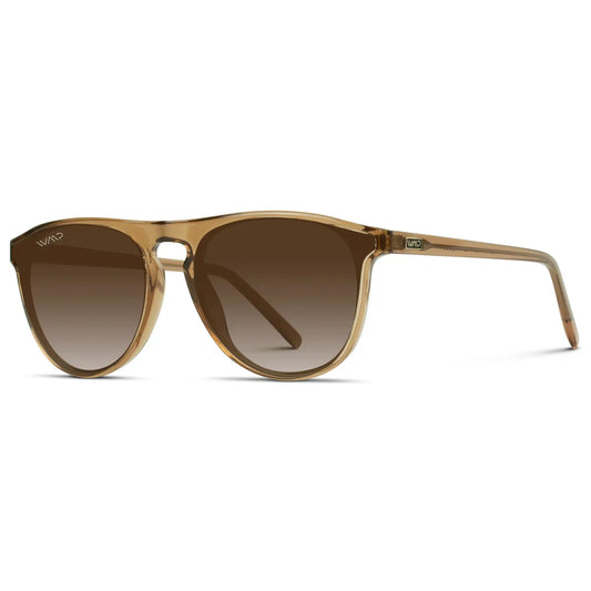 Prescott Modern One Bridge Oval Aviator Sunglasses