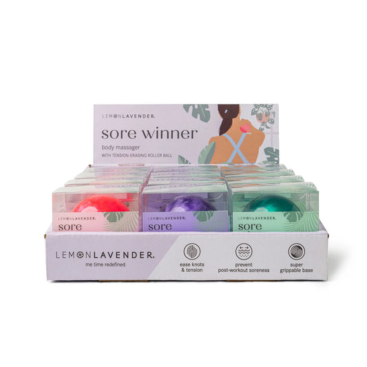Use this hand-held muscle roller ball to melt away tension & knots and prevent post-workout soreness!