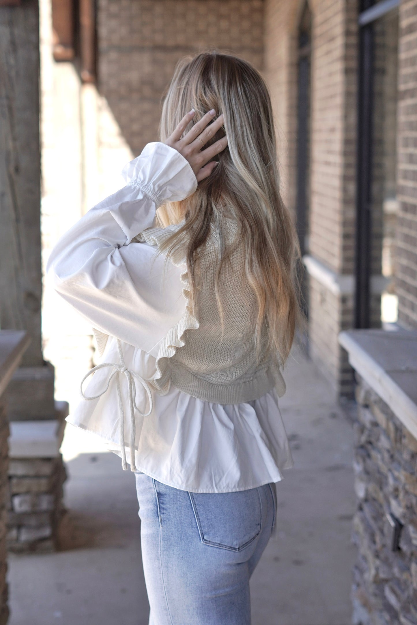 Falling For You Knitted Blouse