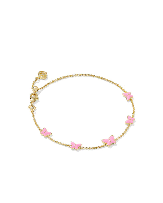 Kendra Scott Lillia Butterfly Enamel Delicate Chain Bracelet