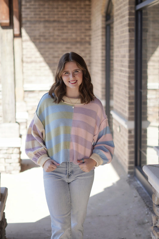 Millie Multicolor Striped Sweater