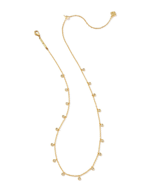 Crafted with delicate crystal charms, the Amelia Chain Necklace in Gold is your new essential for everyday layering. Versatile and sophisticated, add just the right amount of sparkle to your look.