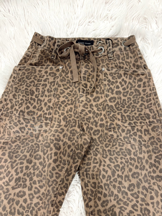 Lizzie Leopard Print Barrel Jeans
