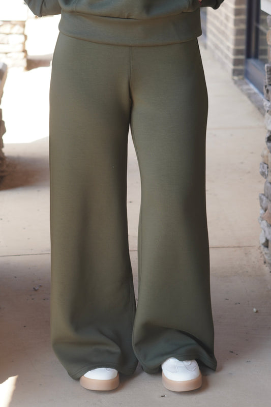 Spanx Airessentials Wide Leg Pant Herb