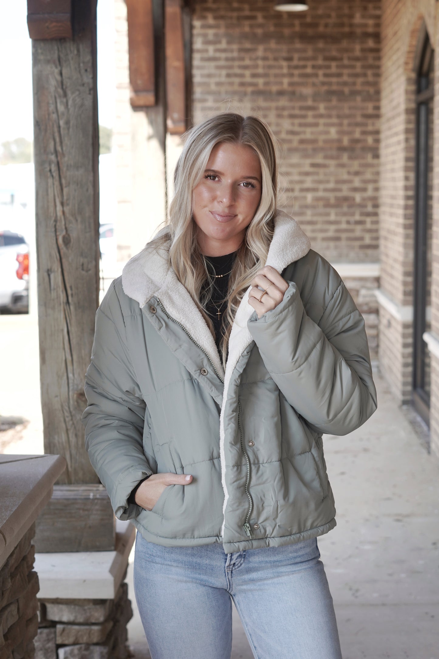 Polly Puffer Sherpa Jacket