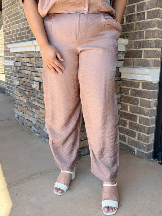 Autumn Pleated Barrel Pants