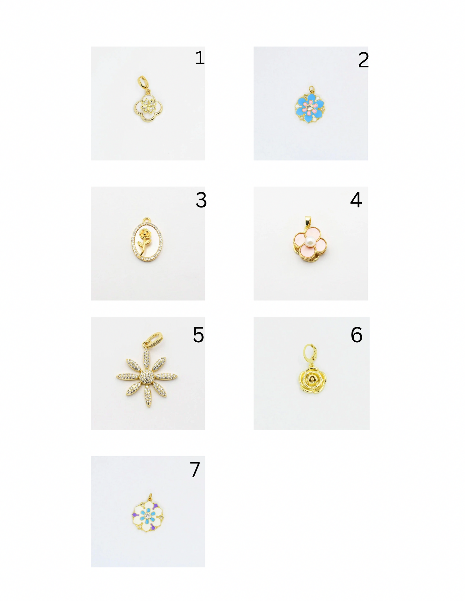 Floral charm guide 