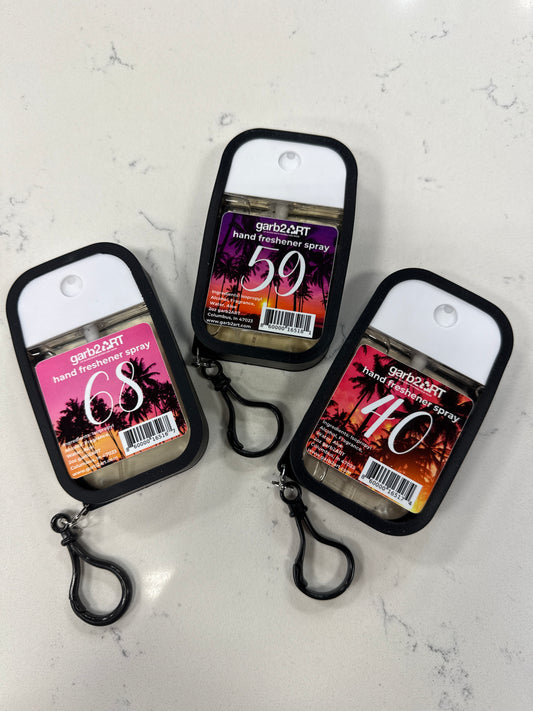 Scented Hand Freshener Spray with Clip