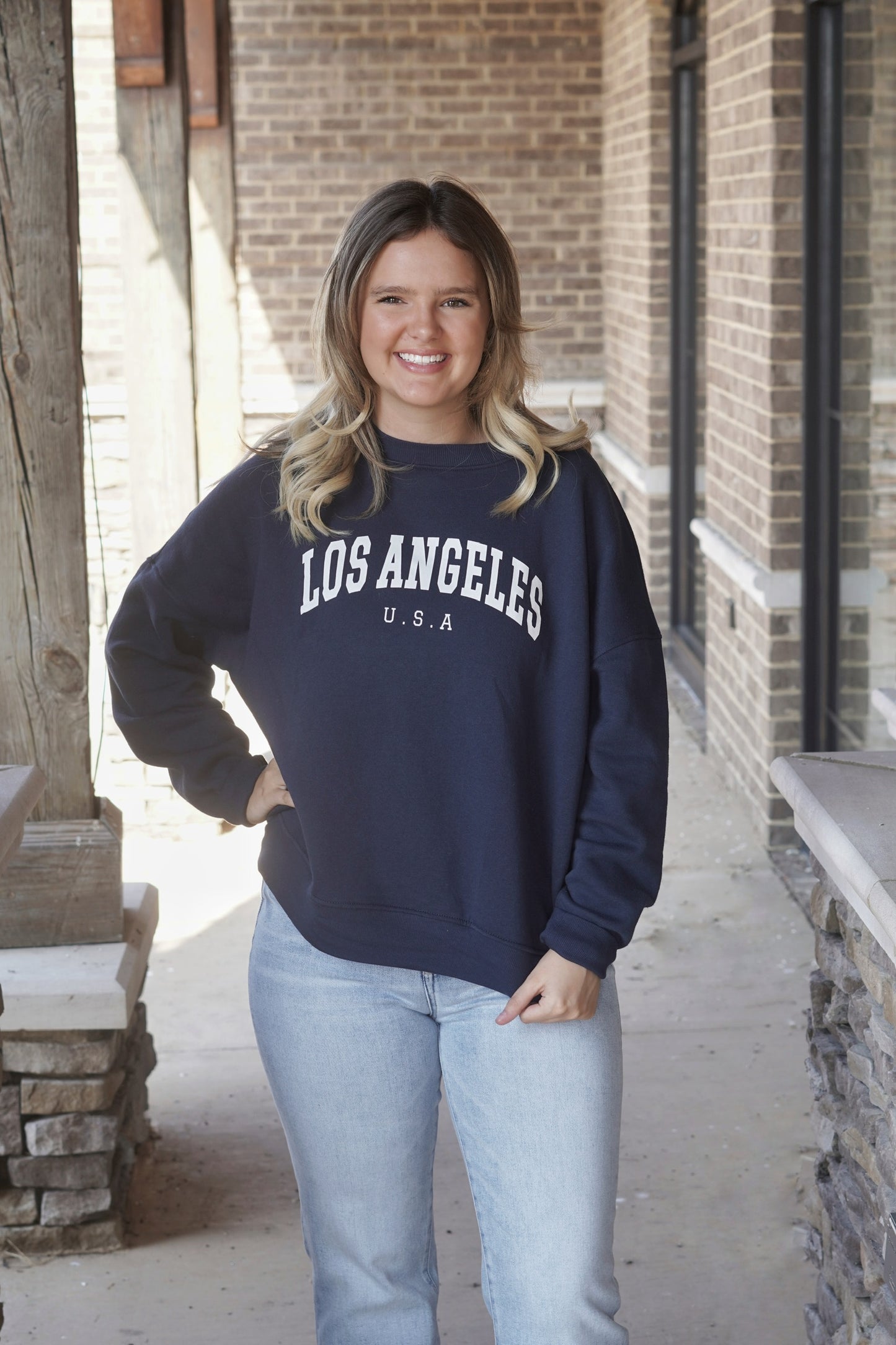 Los Angeles Crew Neck Sweatshirt