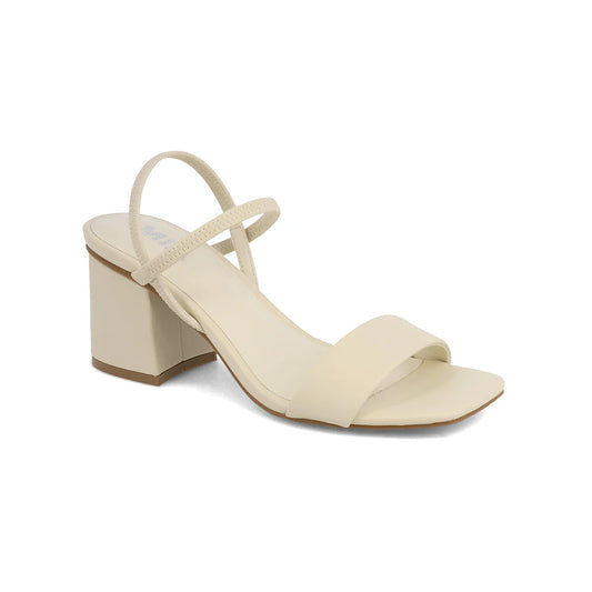 Light Beige Kitten Wedge Heel Sandal with Ankle Strap