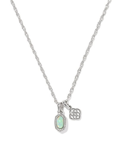 Kendra Scott Mini Elisa Dira Necklace in Green