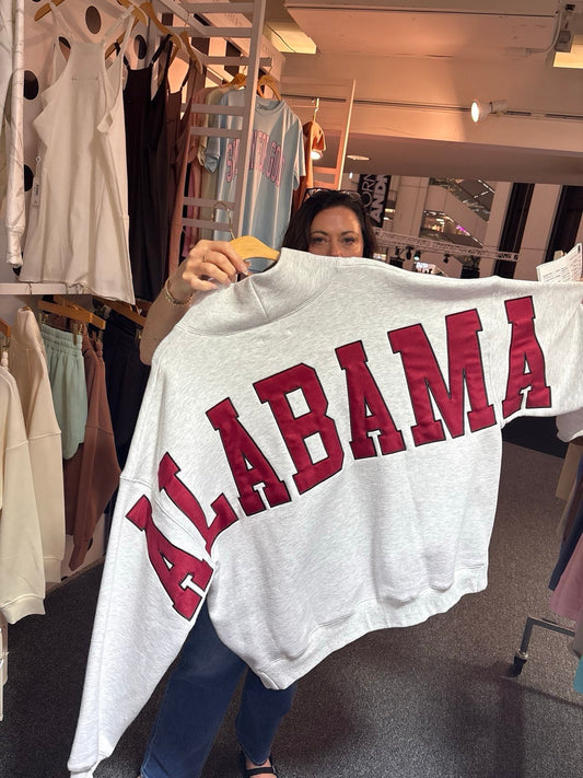 Alabama Crimson Comfort Mockneck