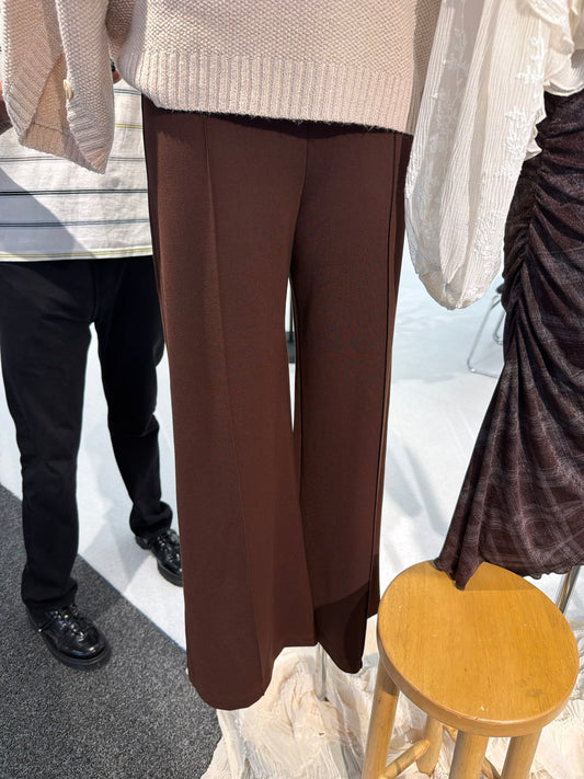 Cocoa Pleated Wide Leg Pants
