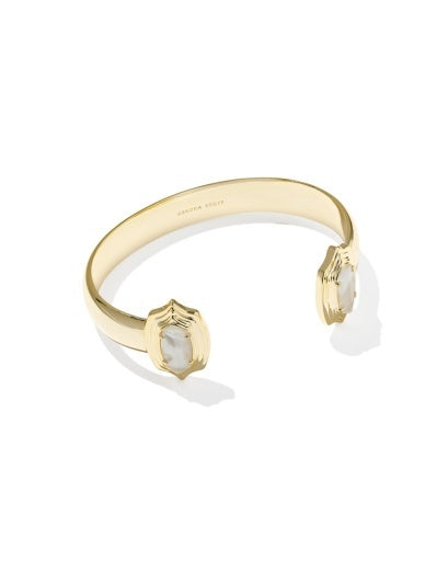 Kendra Scott Mother-of-Pearl Elton Stepped Frame Cuff Bracelet