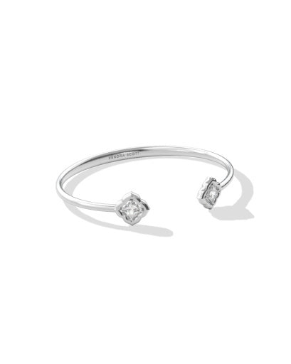 Kendra Scott Silver Mallory Crystal Cuff Bracelet