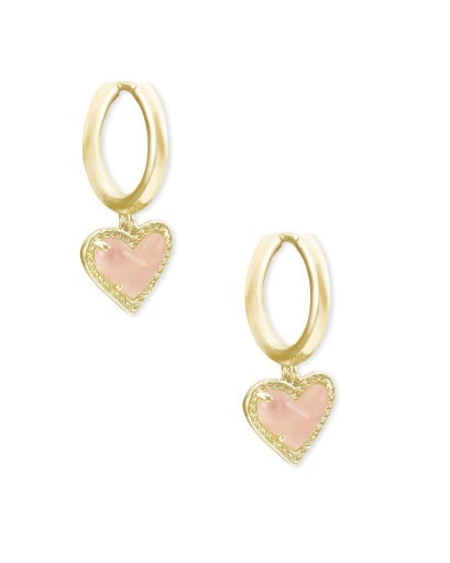 Kendra Scott Ari Heart Huggie Earrings