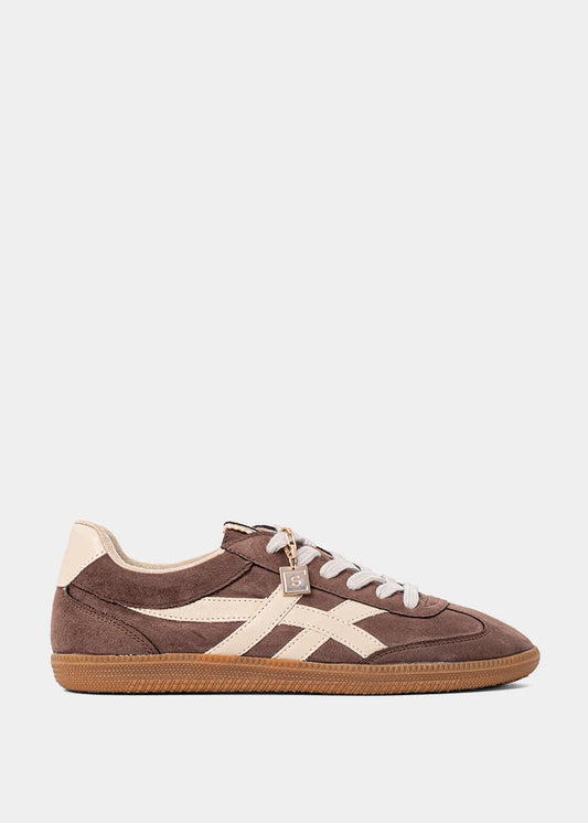 Shushop Sasha Brown Suede Sneaker