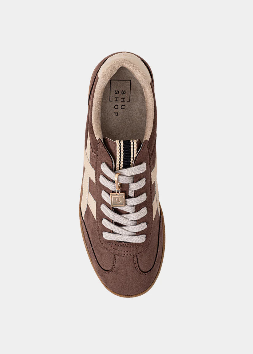 Shushop Sasha Brown Suede Sneaker