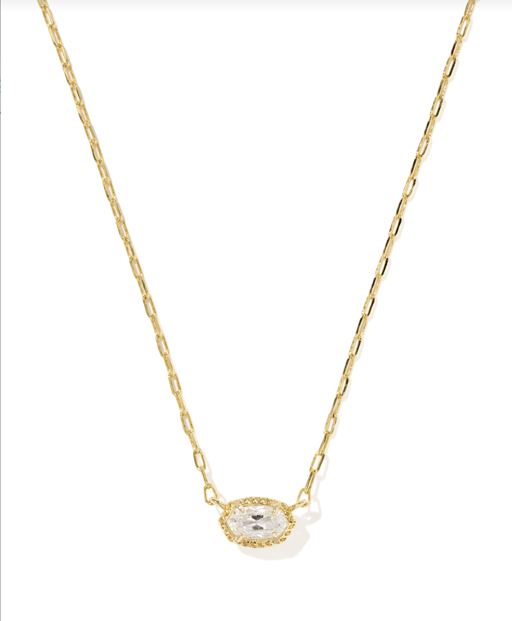 Kendra Scott Gold Mini Elisa Luxe Short Pendant Necklace