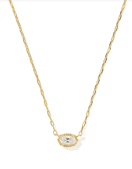Kendra Scott Gold Mini Elisa Luxe Short Pendant Necklace