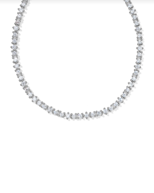 Kendra Scott Silver Fate Tennis Necklace