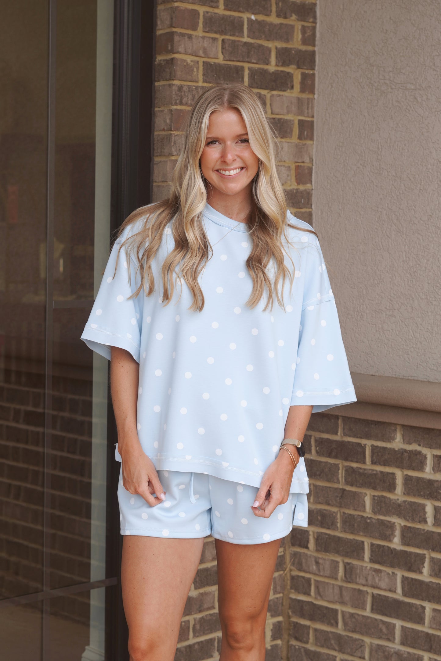 Baby Blue Polka Dot T-Shirt